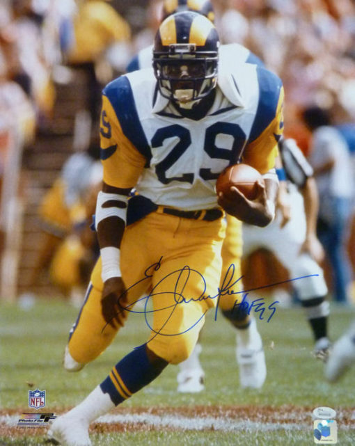 Eric Dickerson Autographed Los Angeles Rams 16x20 Photo HOF JSA 11051