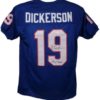 Eric Dickerson Autographed SMU Mustangs Blue XL Jersey Pony Express JSA 11058