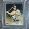 Joe Dimaggio Autographed New York Yankees 8X10 Matted Photo TriStar 11064