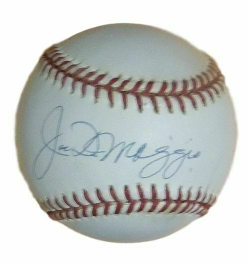 Joe Dimaggio Autographed/Signed New York Yankees OML Baseball PSA S04437 11066