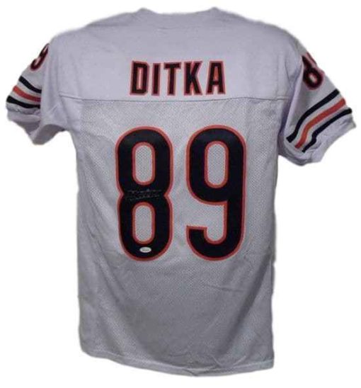 Mike Ditka Autographed/Signed Chicago Bears White XL Jersey JSA 11076