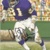 Carl Eller Autographed Minnesota Vikings Goal Line Art Card Black HOF 11140