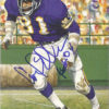 Carl Eller Autographed Minnesota Vikings Goal Line Art Card HOF 04 Blue 11141