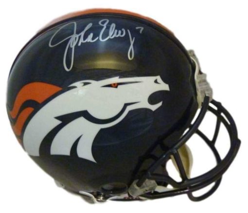 John Elway Autographed Denver Broncos Current Proline Helmet JSA 11178