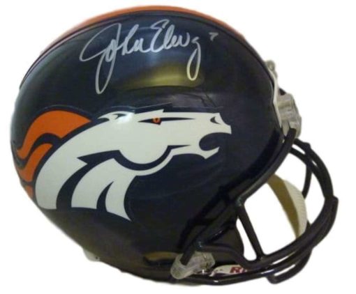 John Elway Autographed/Signed Denver Broncos Replica Helmet JSA 11181
