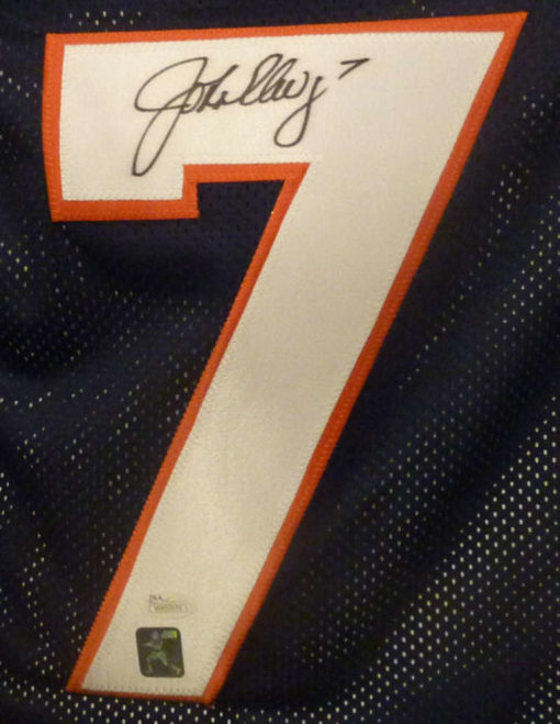 John Elway Autographed/Signed Denver Broncos XL Blue Jersey JSA 11183