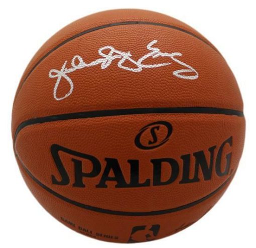 Julius Dr J Erving Signed Philadelphia 76ers Replica Basketball JSA 11207