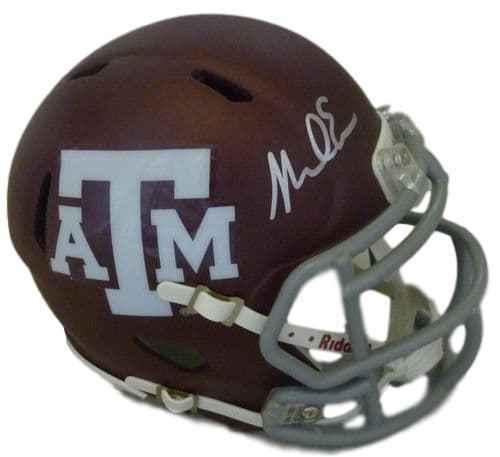 Mike Evans Autographed/Signed Texas A&M Aggies Riddell Mini Helmet JSA 11223