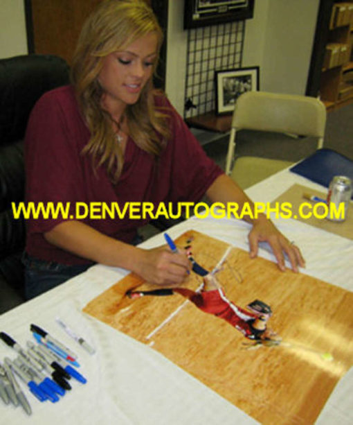 Jennie Finch Autographed/Signed USA 2004 Olympics 16x20 Photo 11261
