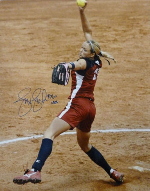 Jennie Finch Autographed/Signed USA 2004 Olympics 16x20 Photo 11261