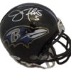 Joe Flacco Autographed/Signed Baltimore Ravens Mini Helmet PSA 11284