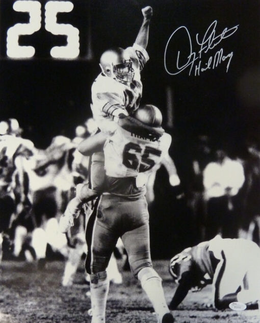 Doug Flutie Autographed/Signed Boston College 16x20 Photo Hail Mary JSA 11287