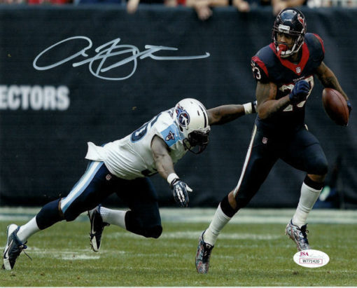 Arian Foster Autographed/Signed Houston Texans 8x10 Photo JSA 11305