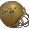 Tom Gatewood Autographed/Signed Notre Dame Riddell Mini Helmet 11360