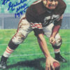 Frank Gatski Autographed Cleveland Browns Goal Line Art Card Blue HOF 11363