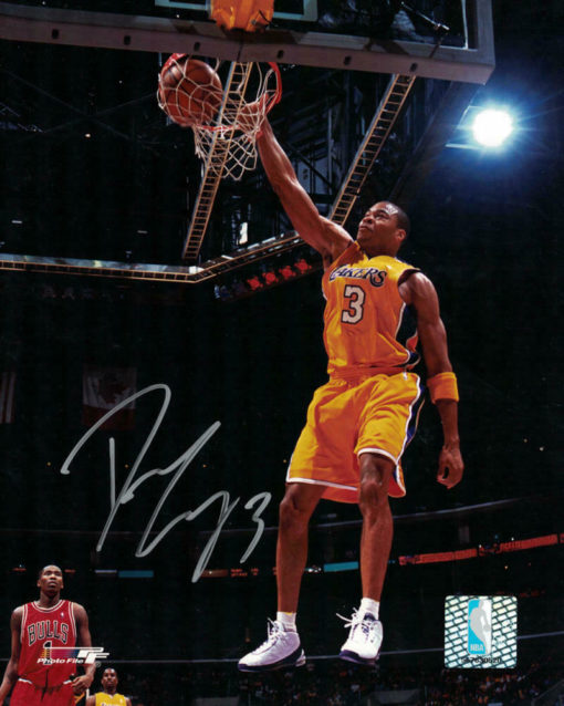 Devean George Autographed/Signed Los Angeles Lakers 8x10 Photo 11365