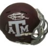 Johnny Manziel Autographed/Signed Texas A&M Aggies Red Mini Helmet HT JSA 11366