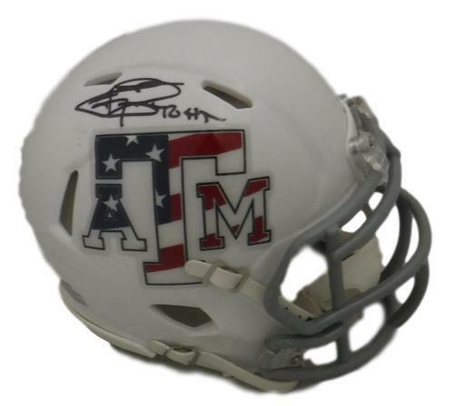 Johnny Manziel Autographed/Signed Texas A&M Aggies Mini Helmet HT JSA 11367
