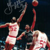George Gervin Autographed/Signed San Antonio Spurs 8x10 Photo 11369 PF