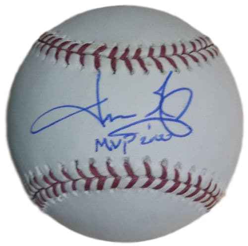 Jason Giambi Autographed/Signed Oakland Athletics OML Baseball MVP TRI 11371