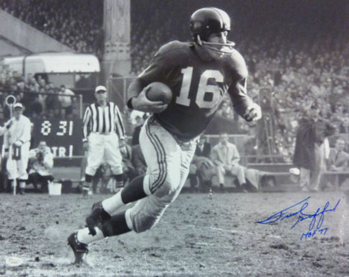 Frank Gifford Autographed New York Giants 16x20 Photo HOF JSA 11388