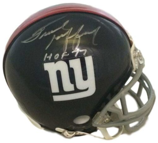 Frank Gifford Autographed/Signed New York Giants Mini Helmet HOF JSA 11391