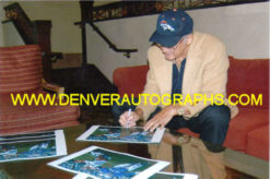 Goose Gonsoulin Autographed/Signed Denver Broncos 11x17 Print/Photo 11402