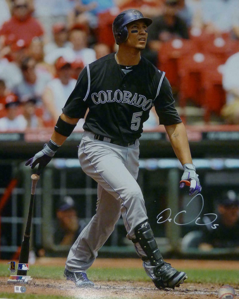 Carlos Gonzalez Autographed Colorado Rockies 16x20 Photo MLB 11406 PF