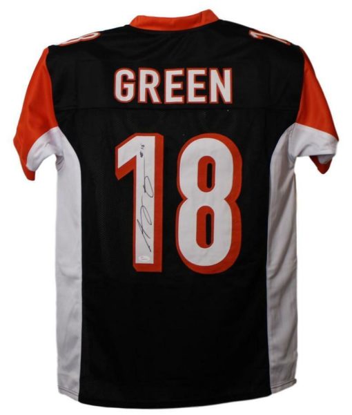 AJ Green Autographed/Signed Cincinnati Bengals XL Black Jersey JSA 11448