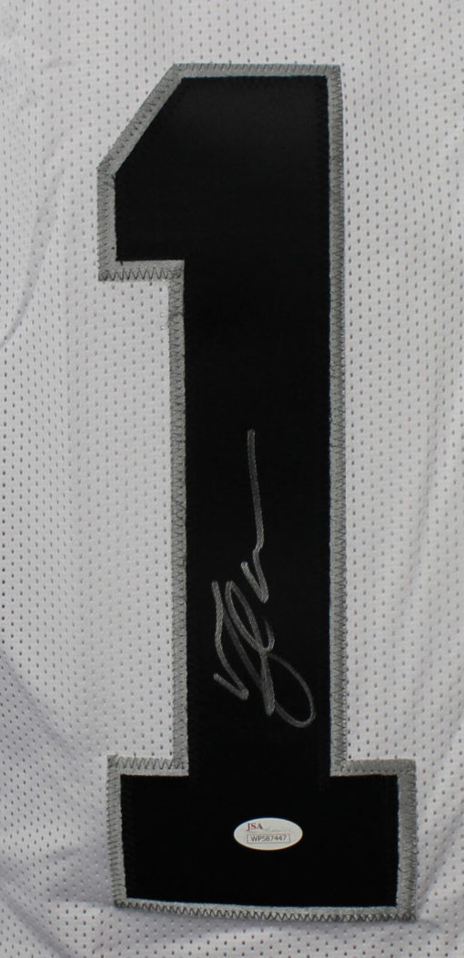 Michael Crabtree Autographed/Signed Oakland Raiders XL White Jersey JSA 11454