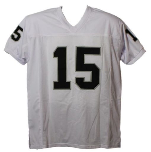 Michael Crabtree Autographed/Signed Oakland Raiders XL White Jersey JSA 11454