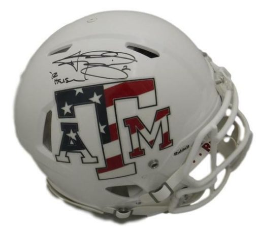 Johnny Manziel Autographed Texas A&M Aggies Proline Helmet S&S HT JSA 11471