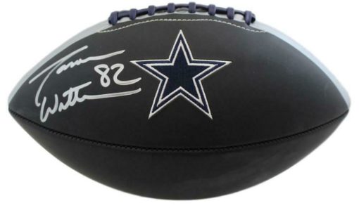 Jason Witten Autographed/Signed Dallas Cowboys Black Logo Football JSA 11487