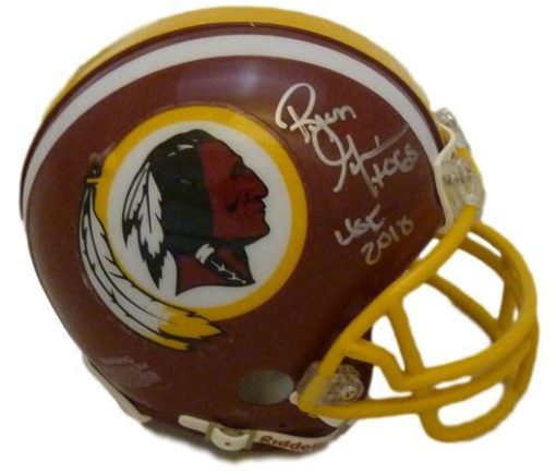 Russ Grimm Autographed Washington Redskins Mini Helmet HOF BAS 11509