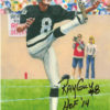 Ray Guy Autographed Oakland Raiders Goal Line Art Card Black HOF 14 11519