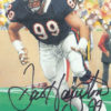 Dan Hampton Autographed Chicago Bears Goal Line Art Card Black HOF 11546
