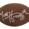 Matt Hasselbeck Autographed/Signed Seattle Seahawks Rubber Football JSA 11579