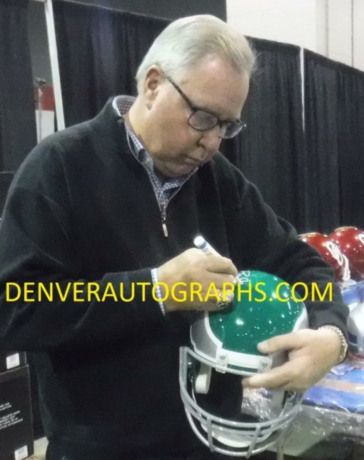 Ron Jaworski Signed Philadelphia Eagles Replica Helmet Polish Rifle BAS 11580