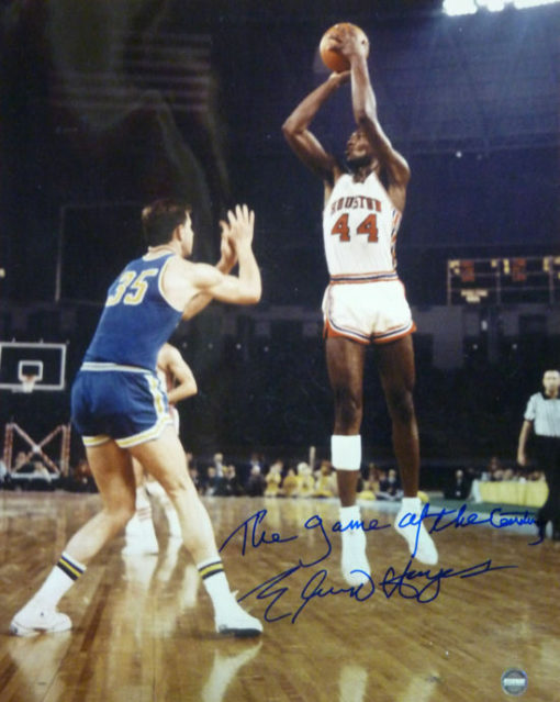 Elvin Hayes Autographed/Signed Houston Cougars 16x20 Photo Game Of Century 11589