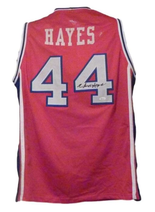 Elvin Hayes Autographed/Signed Houston Cougars Red XL Jersey JSA 11592