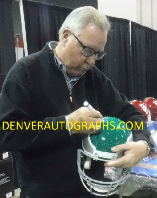 Ron Jaworski Signed Philadelphia Eagles Replica Helmet Jaws BAS 11605