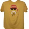 Hulk Hogan Autographed/Signed Hulkmania Face XL Yellow T-Shirt JSA 11642