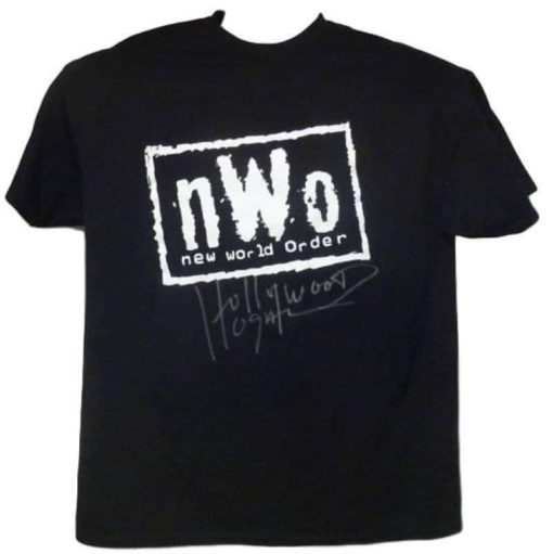 Hulk Hogan Autographed/Signed NWO XL Black Shirt WCW WWF JSA 11644