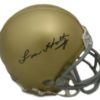 Lou Holtz Autographed Notre Dame Fighting Irish Riddell Mini Helmet JSA 11655