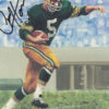 Paul Hornung Autographed Green Bay Packers Goal Line Art Black N/O 11665