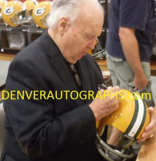 Paul Hornung Autographed/Signed Green Bay Packers TK Helmet HOF JSA 11669