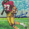 Ken Houston Washington Redskins Autographed Goal Line Art Blue HOF 11678