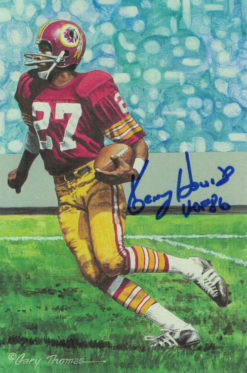 Ken Houston Washington Redskins Autographed Goal Line Art Blue HOF 11678