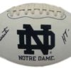 John Huarte Autographed Notre Dame Fighting Irish Logo Football Heisman 11702