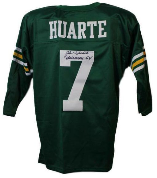 John Huarte Autographed/Signed Notre Dame Green XL Jersey Heisman BAS 11705